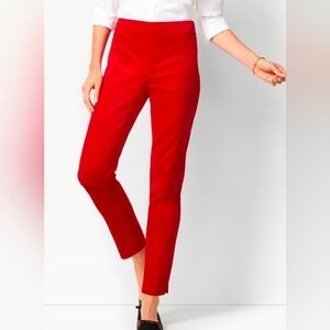 TALBOTS Hampshire Ankle Pants in Red Straight Ankle Pant